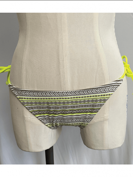 Popina String Bikini Bottom | Festival Stripe