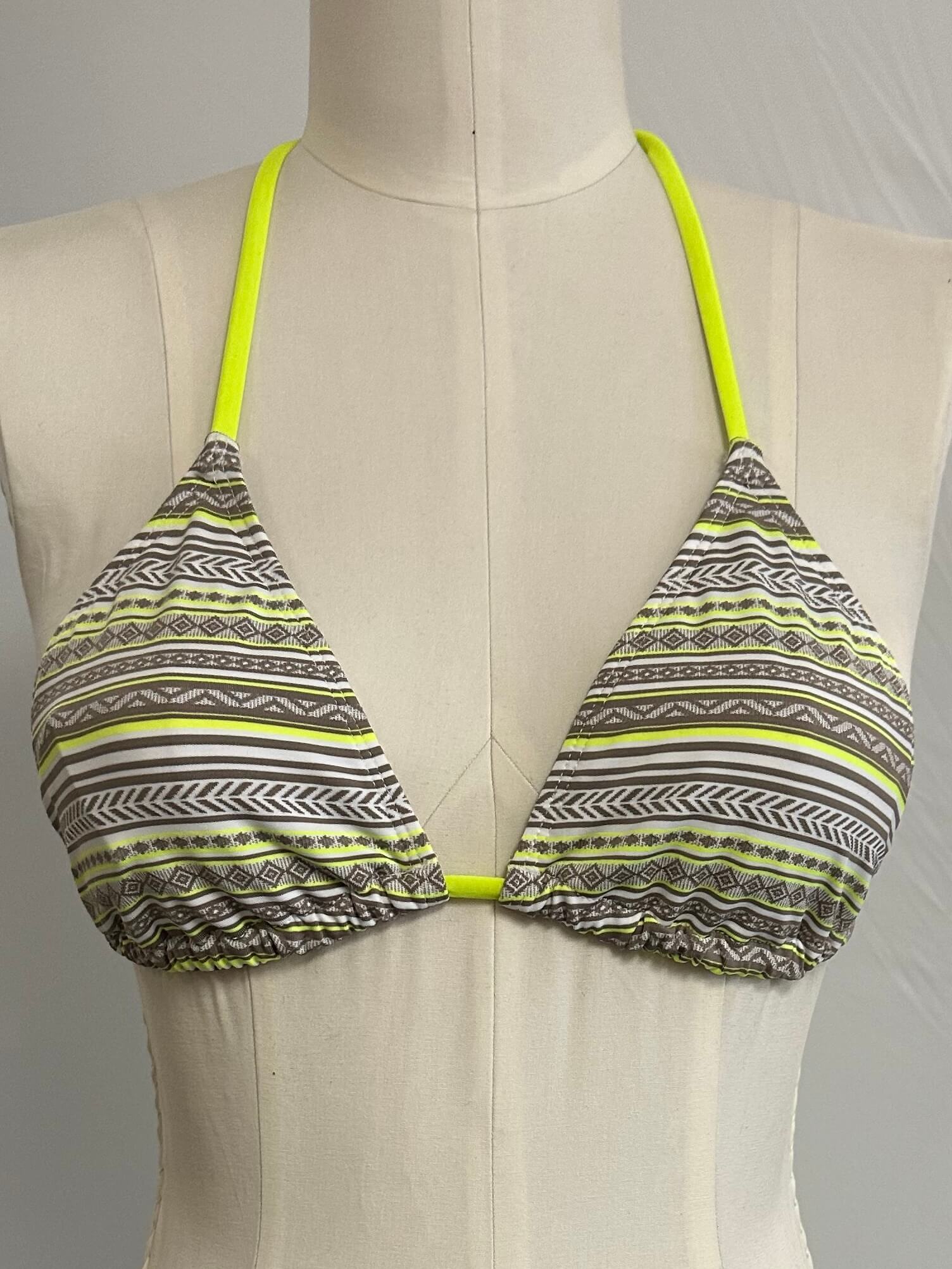 Popina String Bikini Top | Festival Stripe