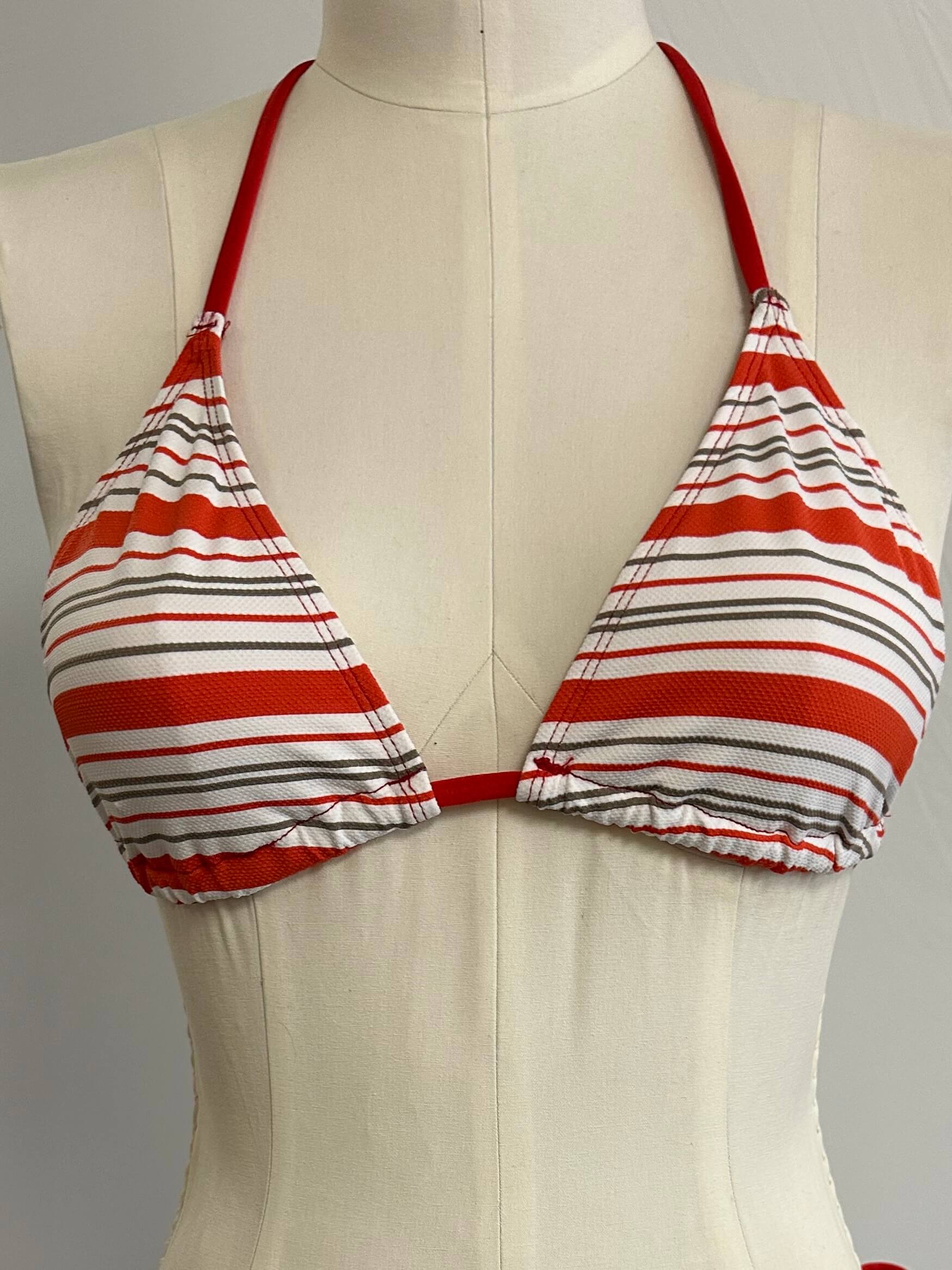 Popina String Bikini Top | Beachside Stripe