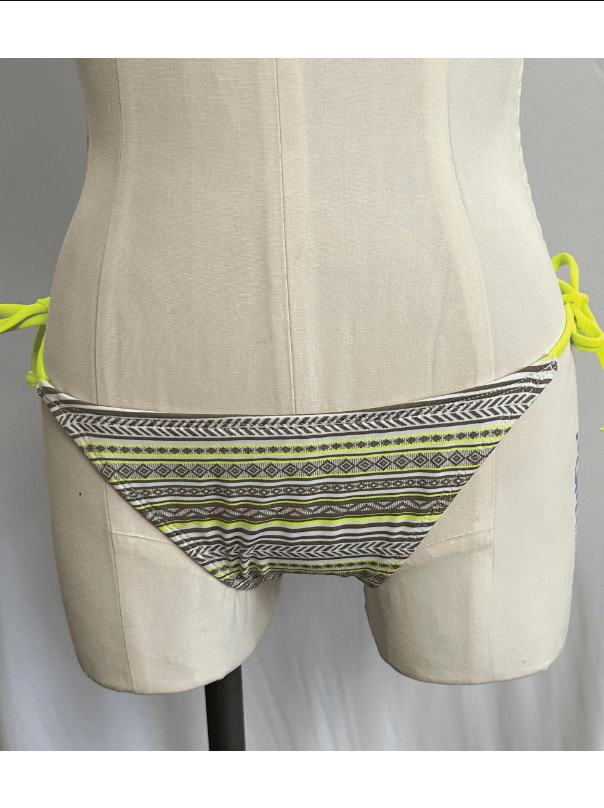 Popina String Bikini Bottom | Festival Stripe